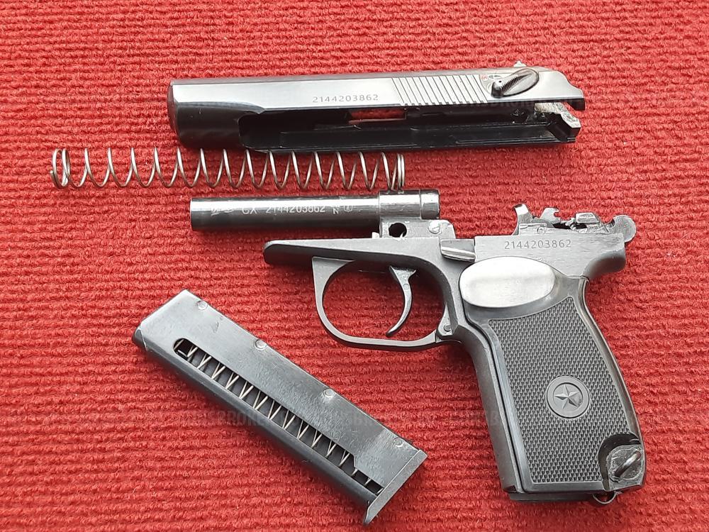 Пистолет Макарова ПМ Р-411 охолощенный 2021 года новый, без настрела, с кованным затвором