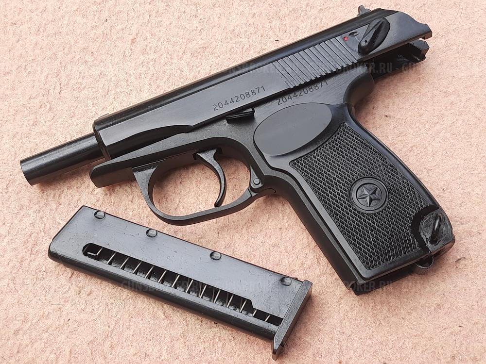 Пистолет охолощенный ПМ Р-411 10ТК, кованный затвор, новый в отличном состоянии.