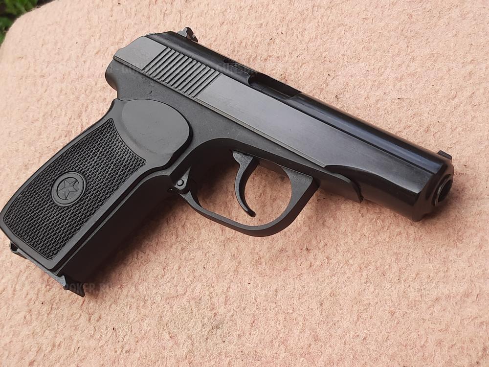 Пистолет охолощенный ПМ Р-411 10ТК, кованный затвор, новый в отличном состоянии.