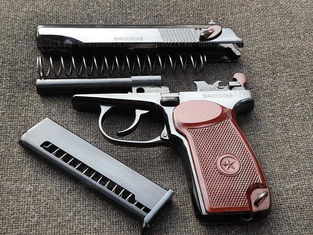 Пистолет Макарова ПМ охолощённый Р-411 2018 года, весь кованный, в подарочном исполнении
