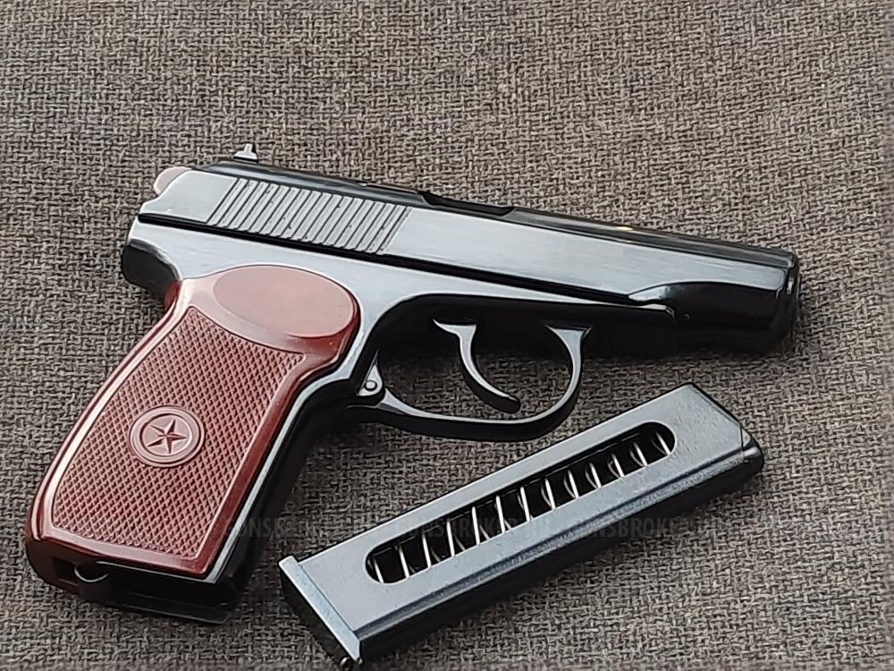 Пистолет Макарова ПМ охолощённый Р-411 2018 года, весь кованный, в подарочном исполнении