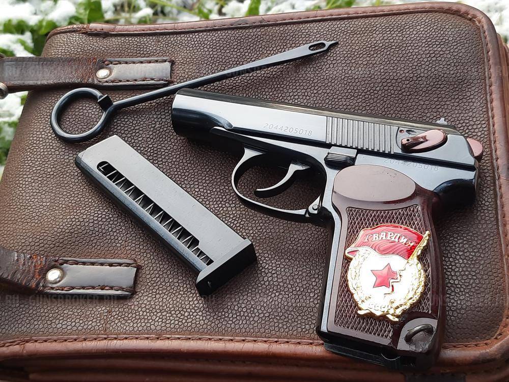 Пистолет Макарова ПМ охолощённый Р-411 2020 года, кованный затвор, в подарочном исполнении