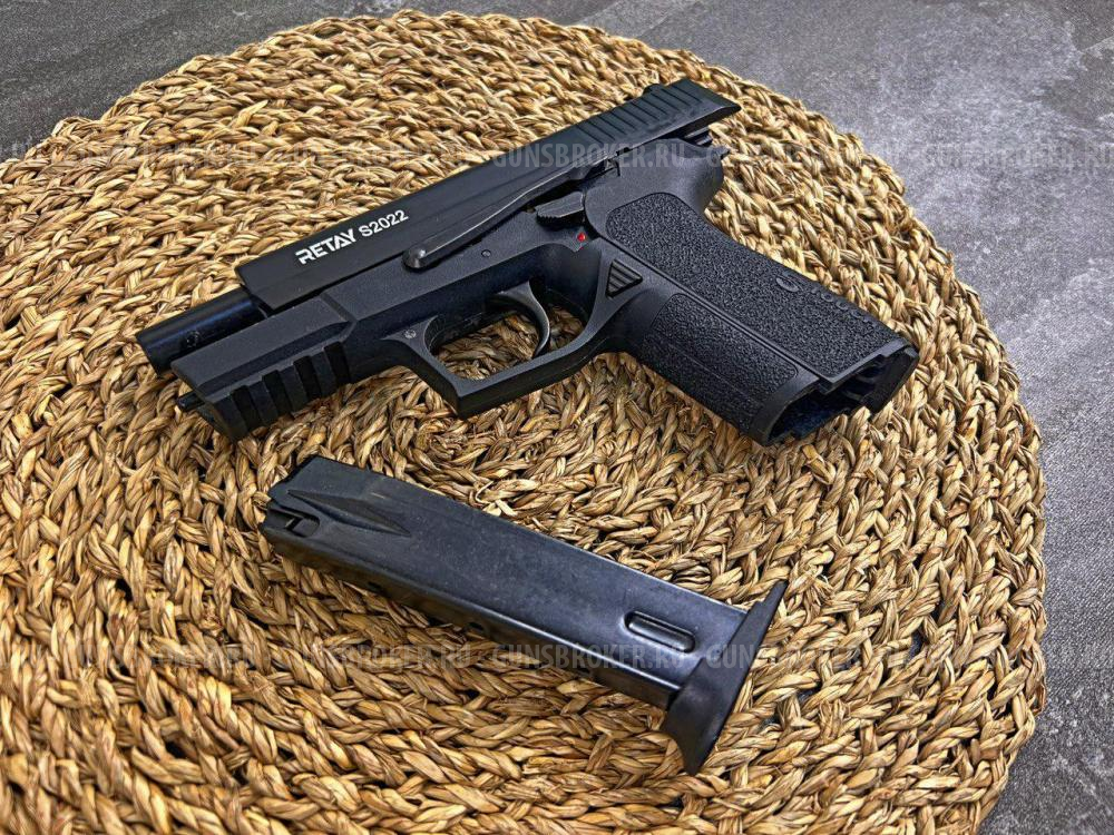 Пистолет охолощенный Retay S2022 Sig Sauer (СХП Ретай С2022), черный