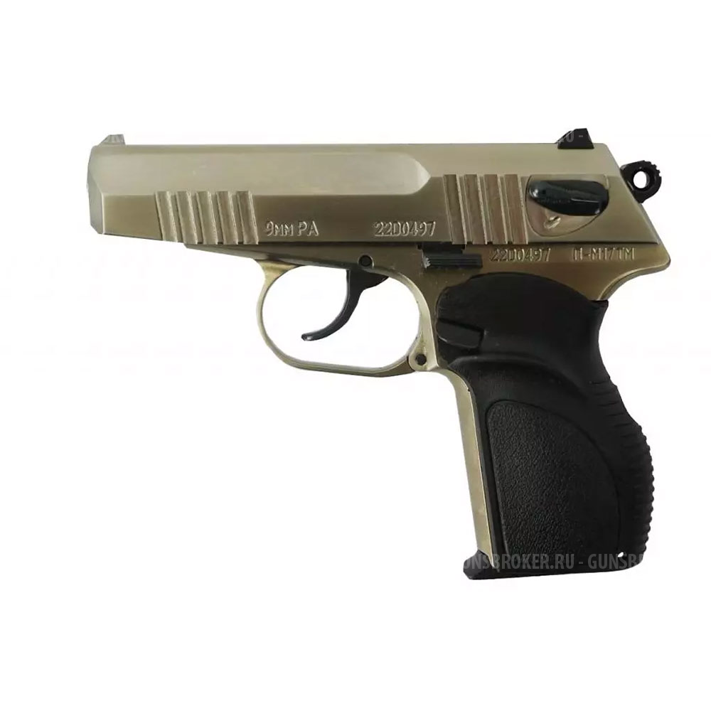 Пистолет ООП П-М17ТМ к. 9 мм Р.А. нержавеющий (Рукоятка Дозор, новый дизайн, один штифт)