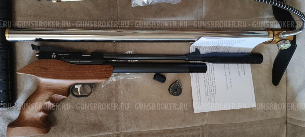 Пистолет PCP ZR Arms PP800R, к. 4,5 мм + 3-ступенчатый насос PCP