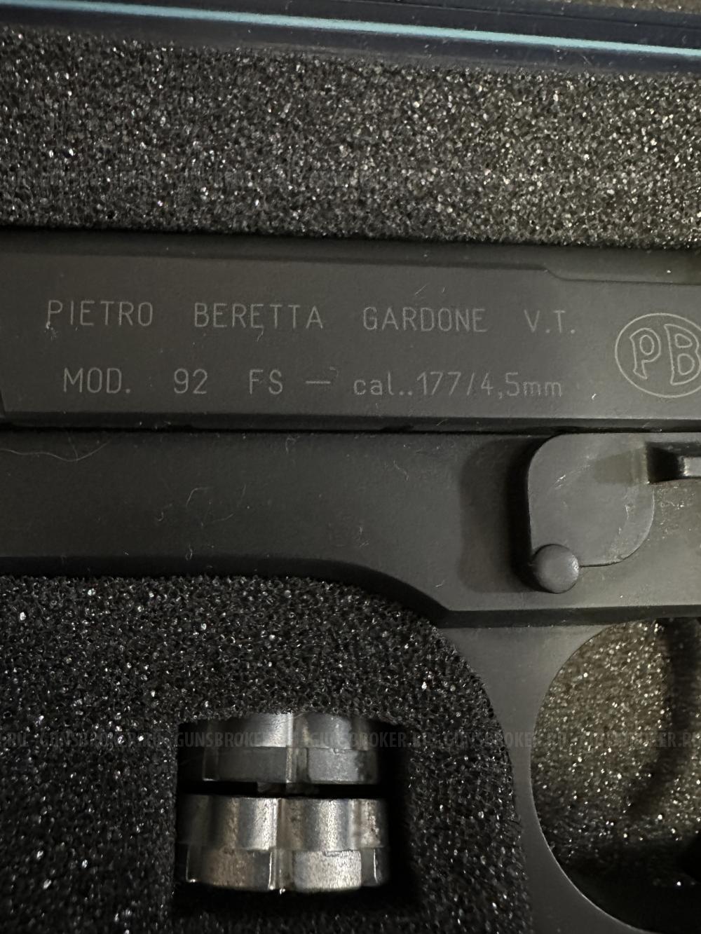 Пистолет пневматический Beretta M92 FS (чёрн. с чёрн. пласт. накладками) 419.00.00/419.00.
