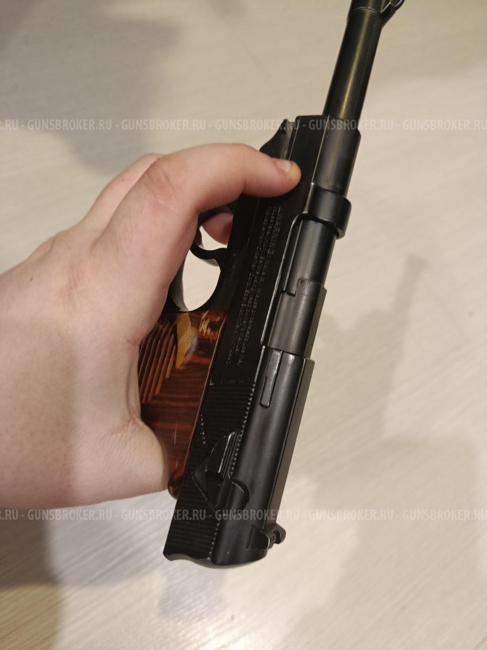 Пистолет пневматический Crosman C41 (металл, подвижный затвор, Walther P.38, б/у) 4,5 мм