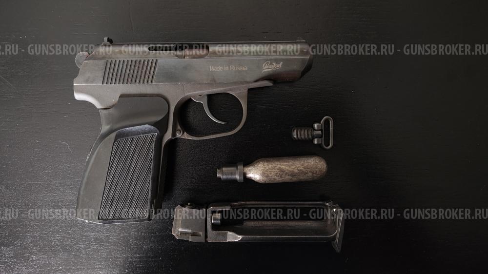 Пистолет пневматический газобаллонный Baikal MP-654K