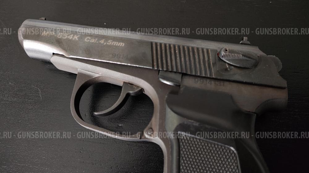 Пистолет пневматический газобаллонный Baikal MP-654K