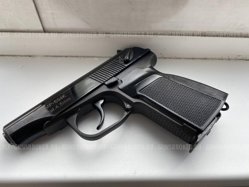 Пистолет пневматический МР-654 (4,5 мм) СО2 МР-654K пневматика СО2 ...