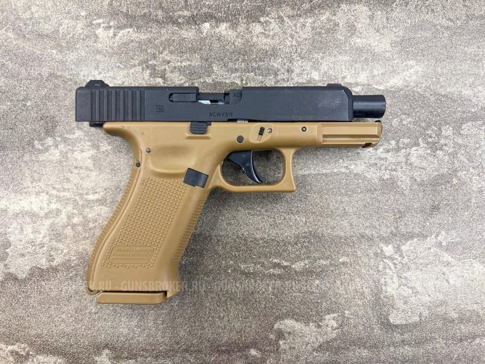 Пистолет пневматический Umarex Glock 19X (металл, подвижный затвор, песочный, CO₂) ВВ 4.5 