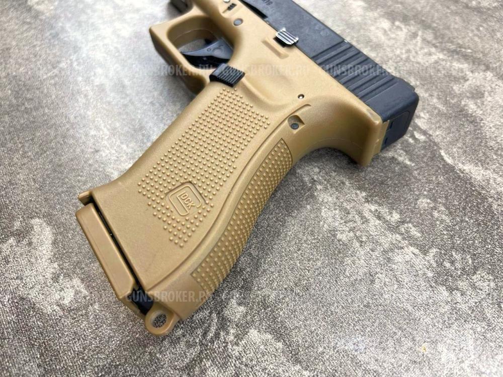 Пистолет пневматический Umarex Glock 19X (металл, подвижный затвор, песочный, CO₂) ВВ 4.5 