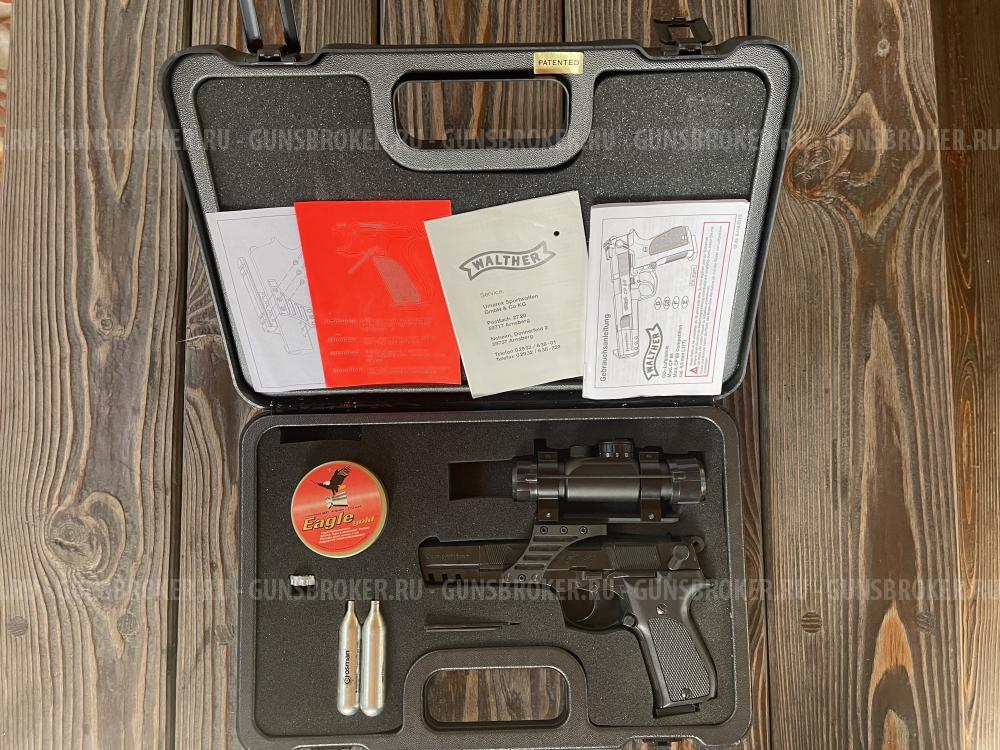 Пистолет пневматический Walther CP 88 Competition cal 4.5 с прицелом