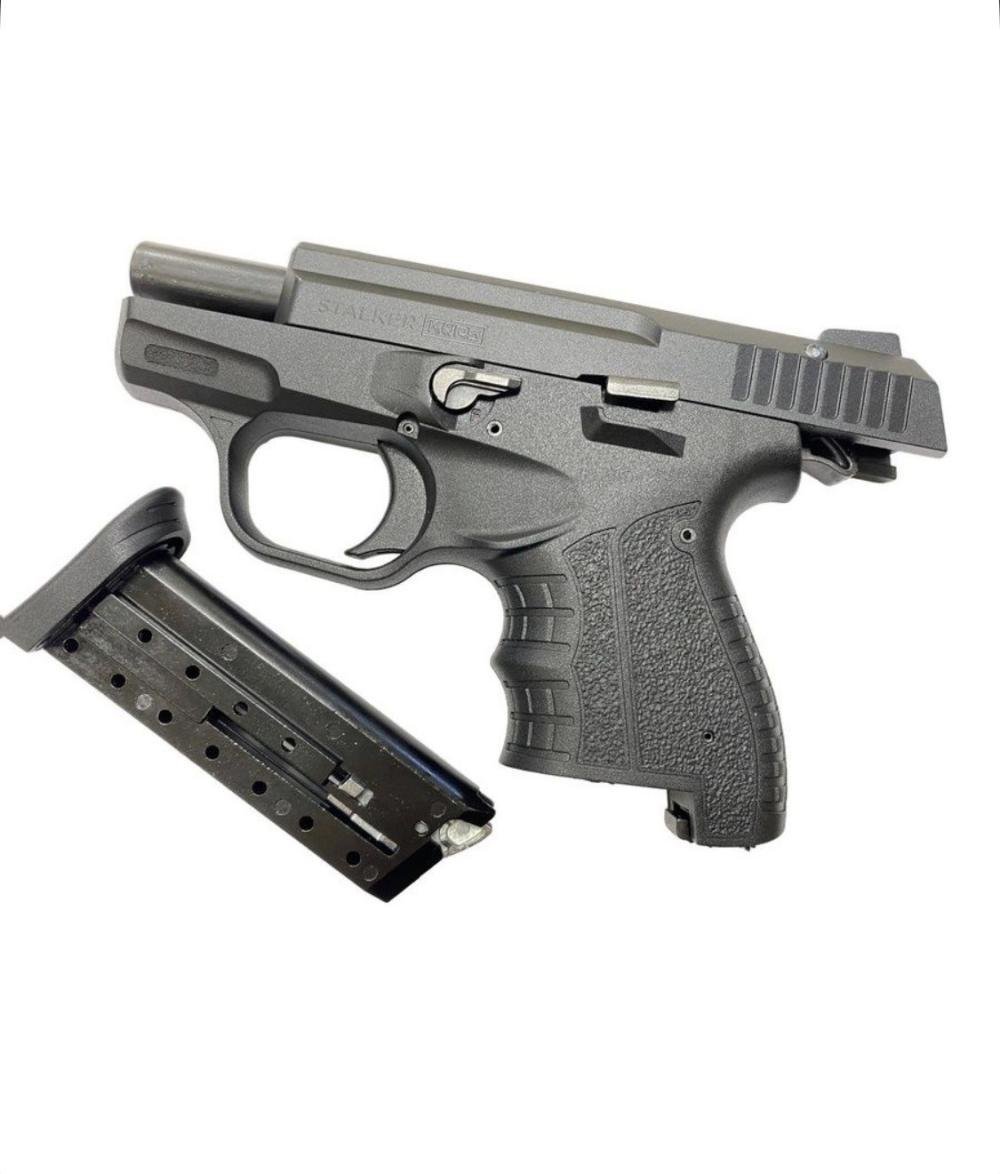 Пистолет сигнальный STALKER KURS КСОИ С РЕЗЬБОЙ под строительный патрон 5.6/16, чёрный