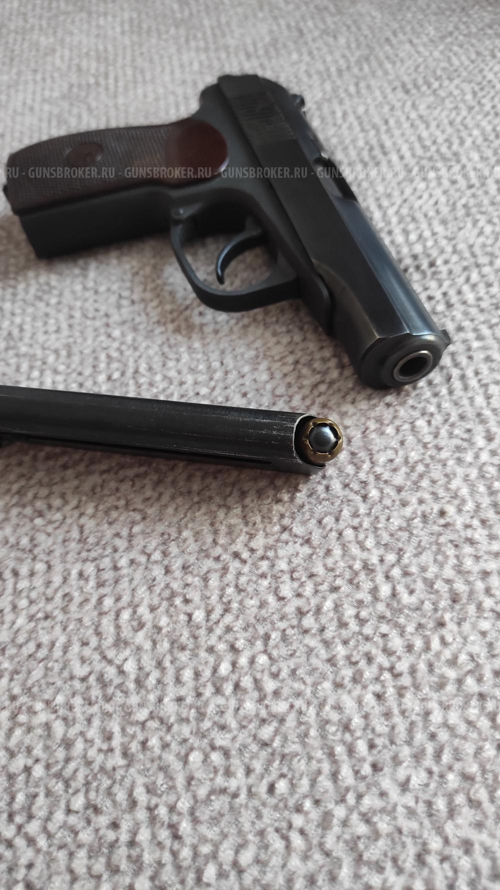 Пистолет травматический МР-80-13т 45 кал. rubber.