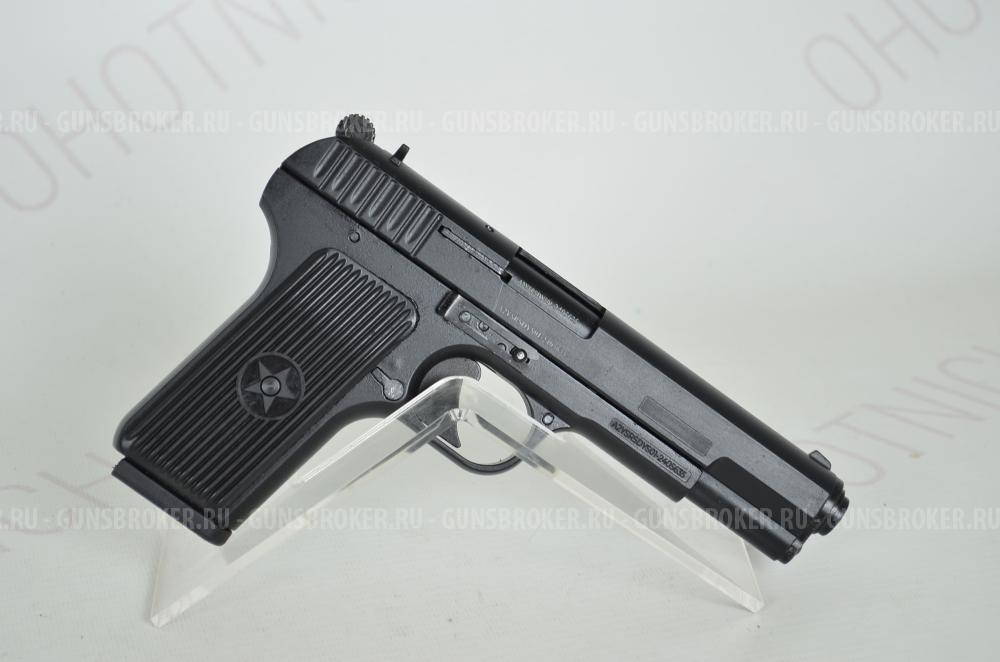 Пистолет ТТ сигнальный черный Blowback 10ТК 7пат. KURS НОВОЕ