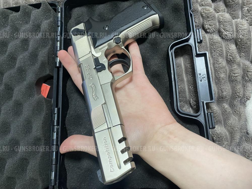 Пистолет umarex Walther cp88 competition Nickel