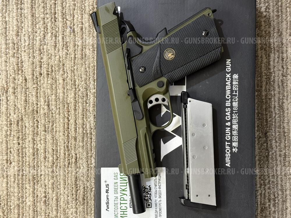 Пистолет WE Colt 1911 MEU SOC GGBB (GP111-SOC(OD))