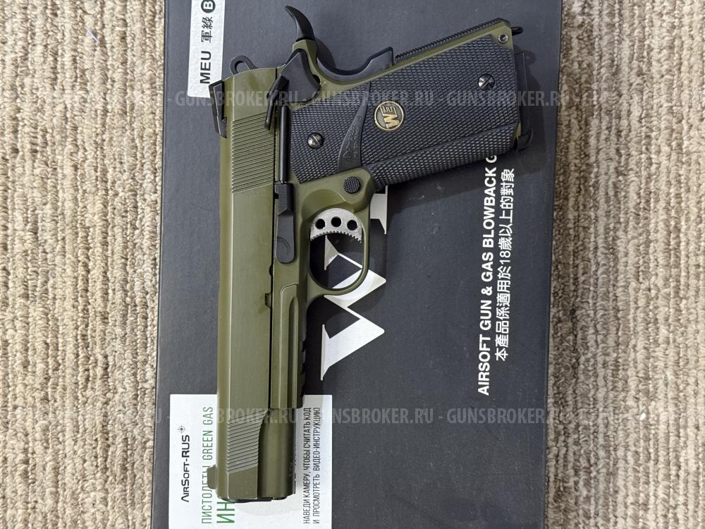 Пистолет WE Colt 1911 MEU SOC GGBB (GP111-SOC(OD))