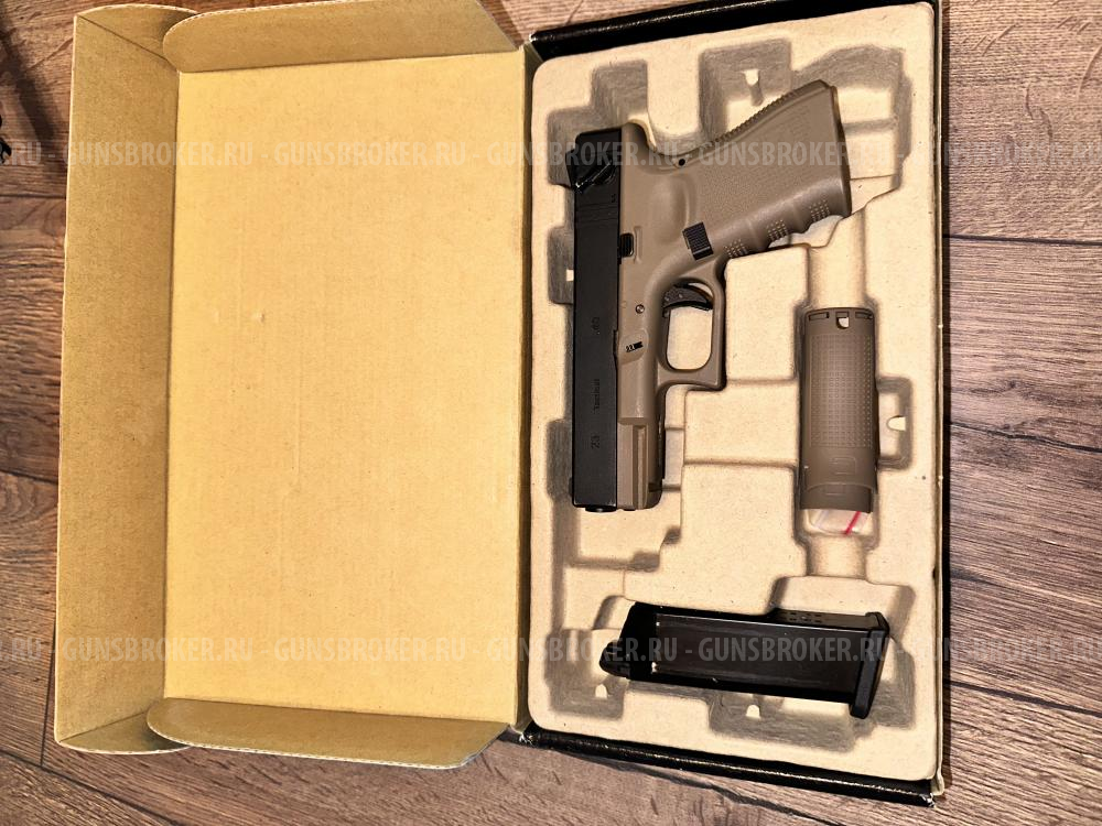 Пистолет WE Glock 23 Gen.4 TAN GGBB