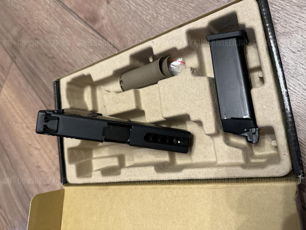 Пистолет WE Glock 23 Gen.4 TAN GGBB