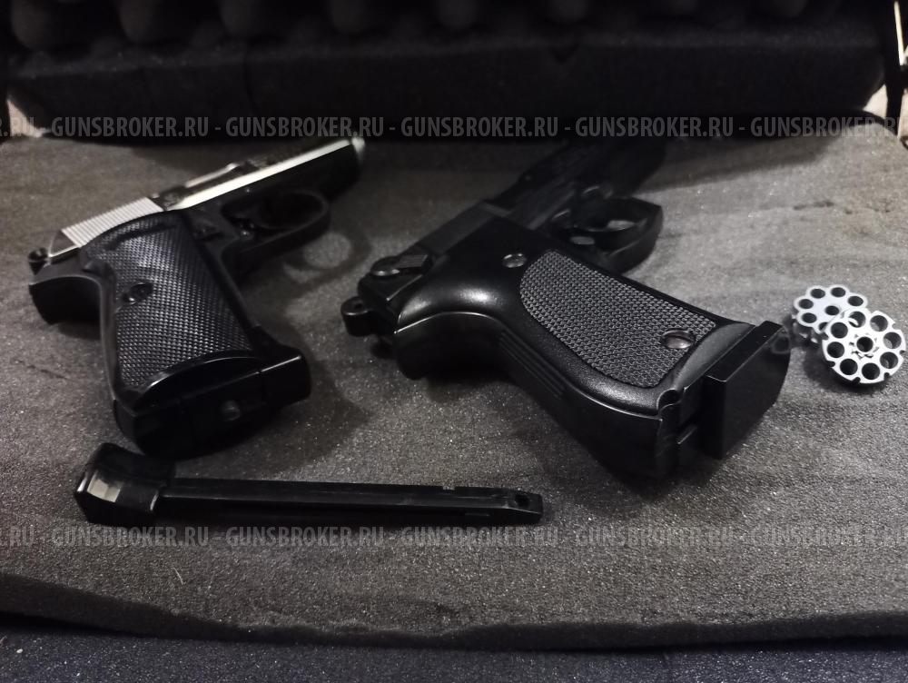 Пистолеты пневматические Umarex Walther CP88 и PPK/S