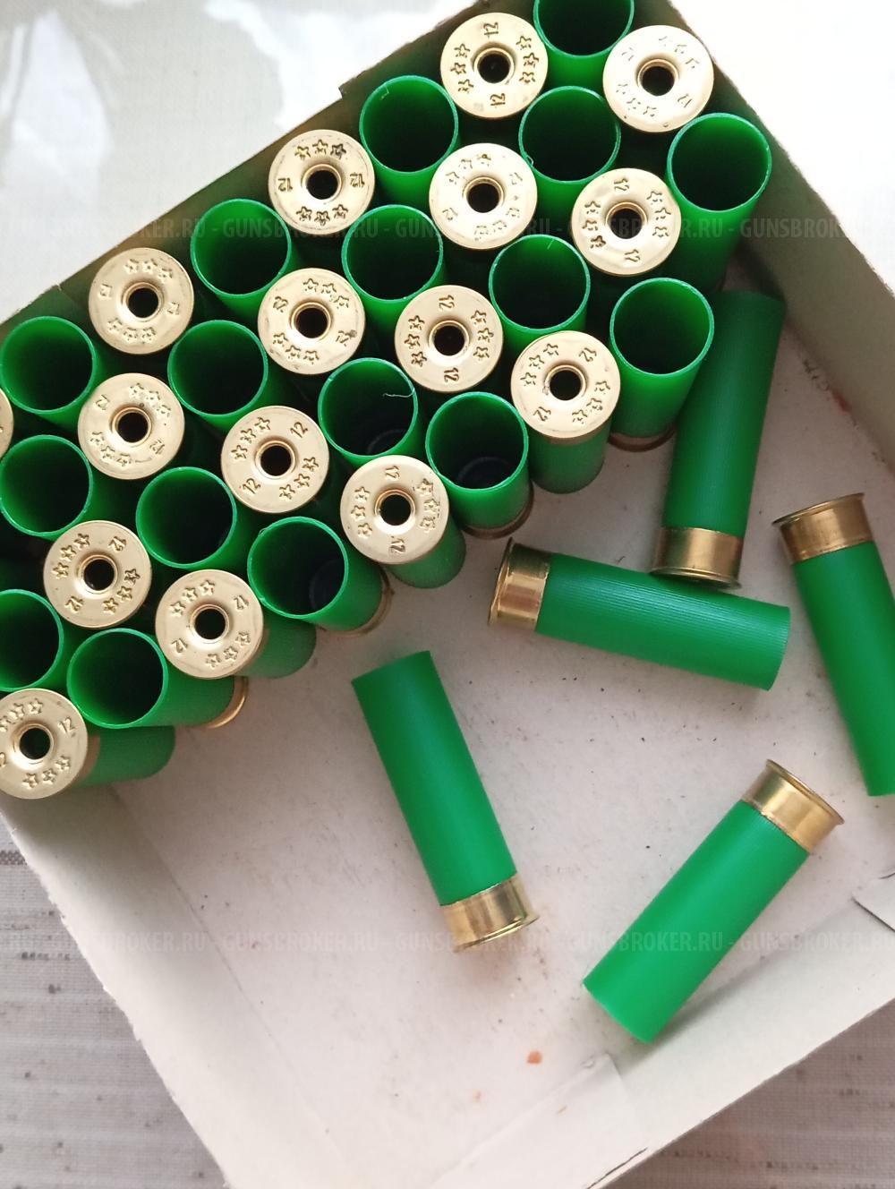 Пластиковые гильзы 12 к. без капсуля