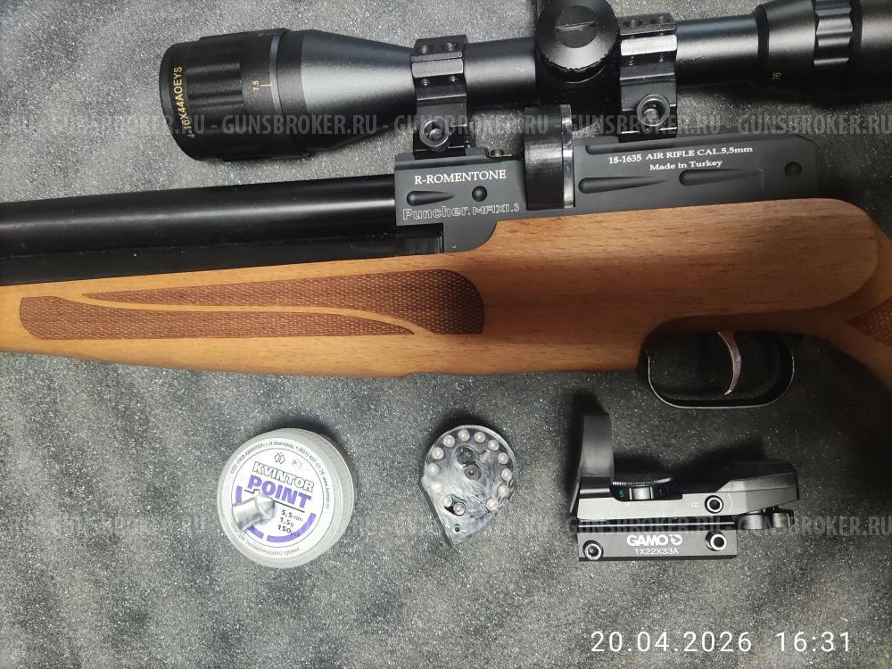 Пневматическая PCP винтовка Kral Puncher Maxi 3 R-Romentone (5.5 мм, дерево)