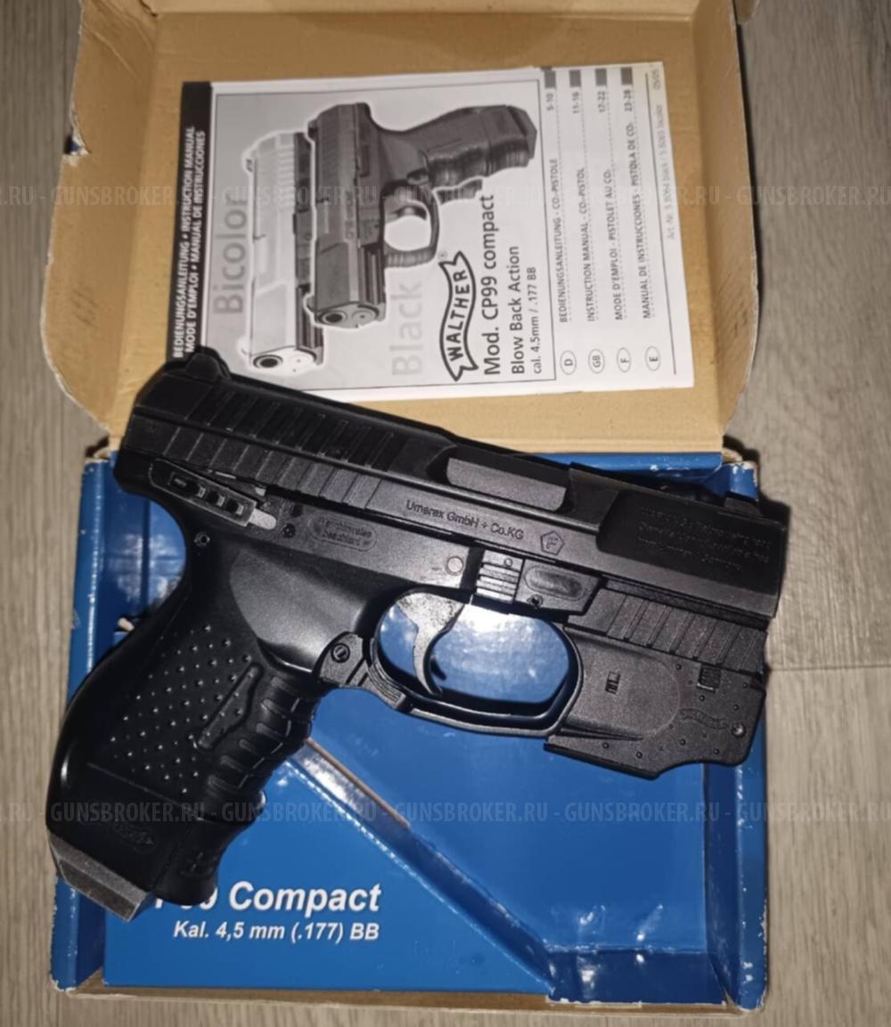 Пневматический пистолет Umarex Walther CP99 Compact 4.5 мм (BlowBack)