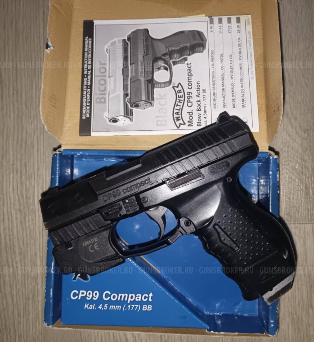 Пневматический пистолет Umarex Walther CP99 Compact 4.5 мм (BlowBack)