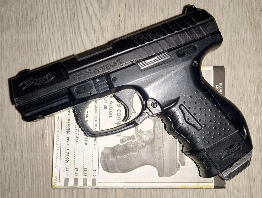 Пневматический пистолет Umarex Walther CP99 Compact 4.5 мм (BlowBack) 