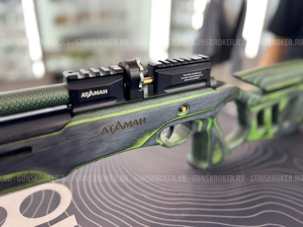 Пневматическая винтовка Ataman M20SD 642 L4 6.35 мм (редуктор, зеленый ламинат, полнотел)