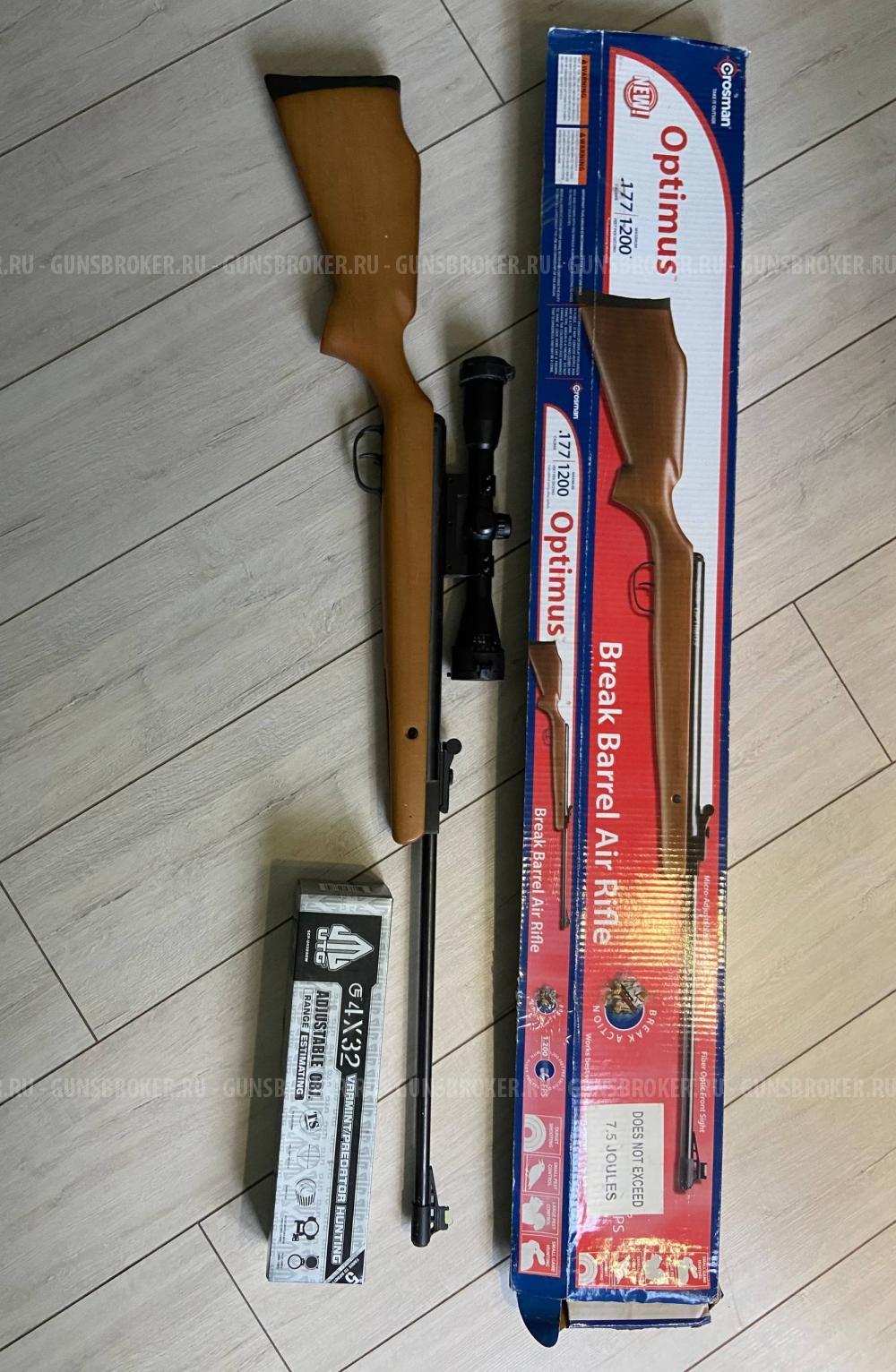 Пневматическая винтовка crosman optimus break barrel air rifle с прицелом utg 4x32