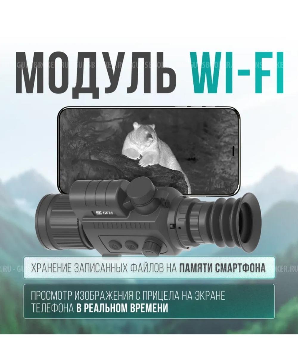 Пневматическая винтовка Егерь 6.35, прямоток, с тепловизионным прицелом SFH Varg 50 RL