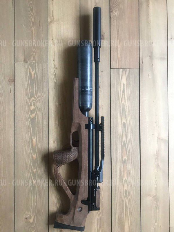 Пневматическая винтовка Егерь булл-пап прямоток с композитной колбой, калибр 6.35, ствол полигональный  немецкий Lothar Walther