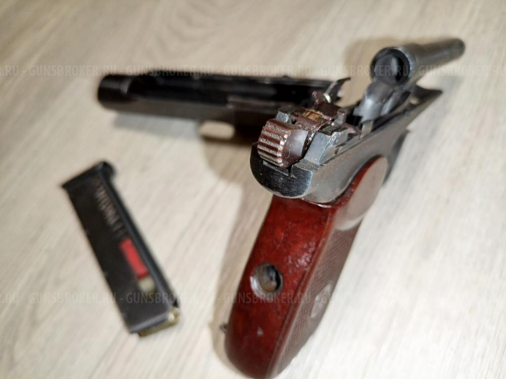 Охолощенный пистолет макарова литой Р-411 Р411 411 P-411 