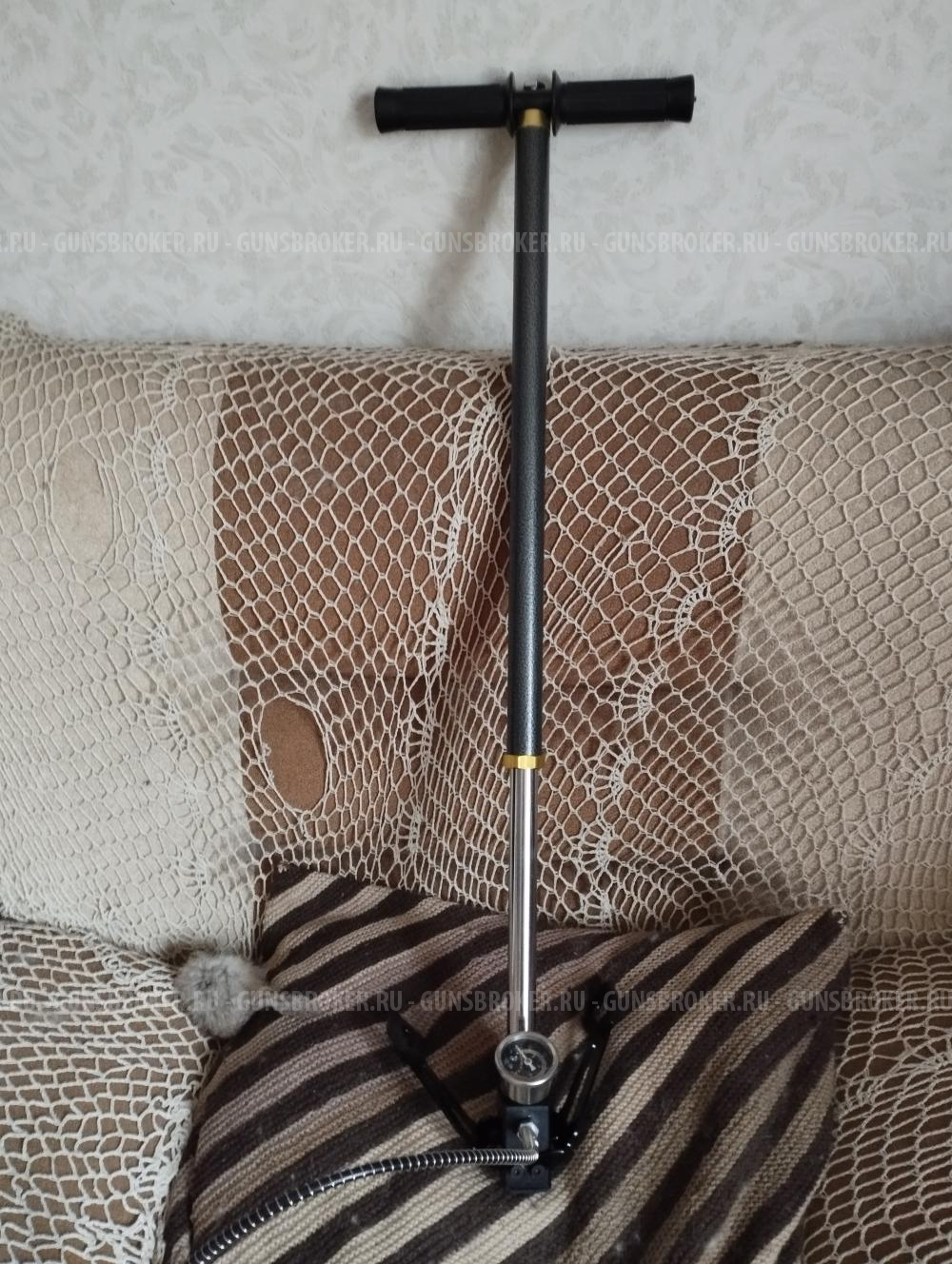 Пневматическая винтовка "Хатсан флэш" 4.5 мм, раздушенная с оптикой. Насос для накачки вин