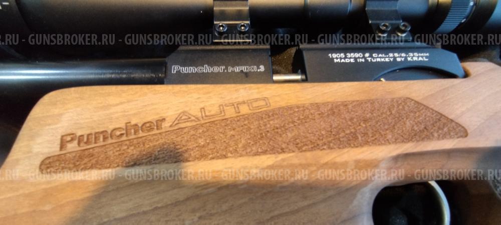 Пневматическая винтовка Kral Puncher Maxi 3 Auto 6.35 мм (дерево, PCP)