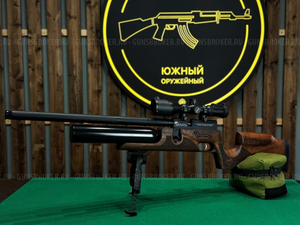 Пневматическая винтовка Kral Puncher Maxi Bighorn (орех, PCP, ★ 3 Дж) 6.35 мм