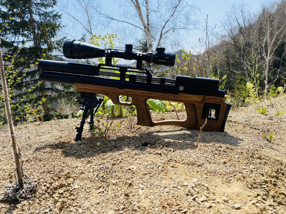 Пневматическая винтовка Krugergun Снайпер 6.35 мм Буллпап (420 мм, 510 резервуар, редуктор