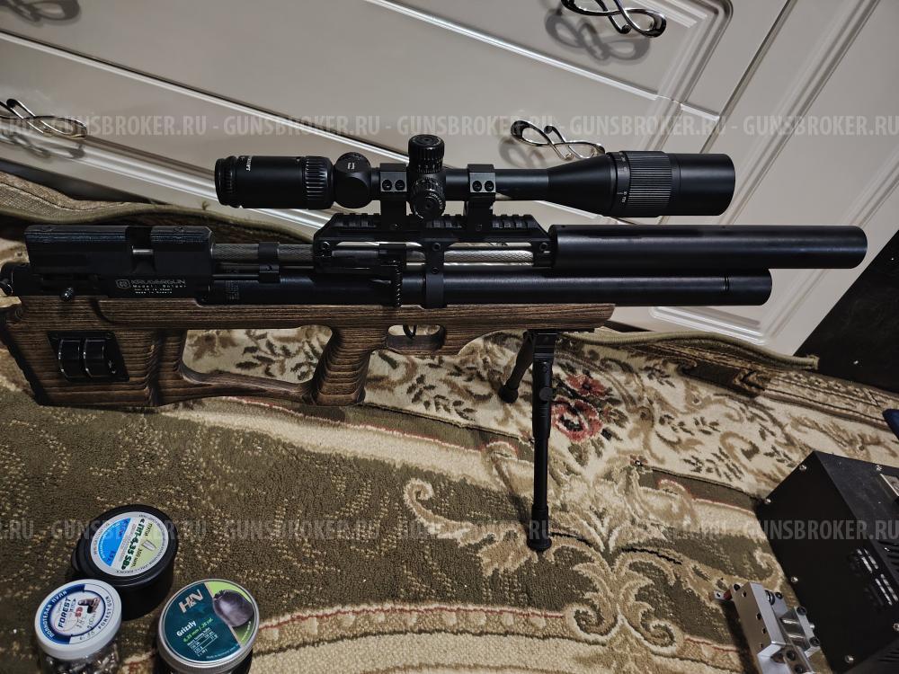 Пневматическая винтовка Krugergun Снайпер 6.35 мм Буллпап (500 мм, резервуар 510, передний