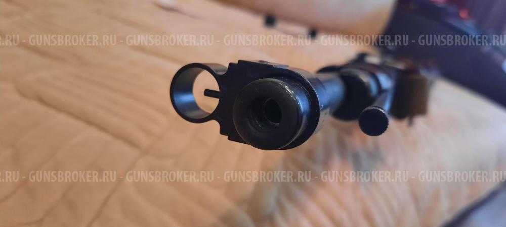 Пневматическая винтовка Мосина,с настоящим ложе и снайперской оснасткой.