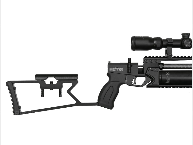 Пневматическая винтовка РСР KrugerGun КОРСАР long, кал. 6.35 мм, редуктор, ствол 420 мм, пластик (до 3 Дж)