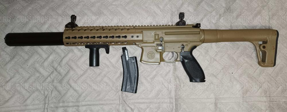 Пневматическая винтовка Sig Sauer MCX 4.5мм СО2 песочная