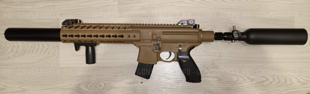 Пневматическая винтовка Sig Sauer MCX 4.5мм СО2 черная и  песочная