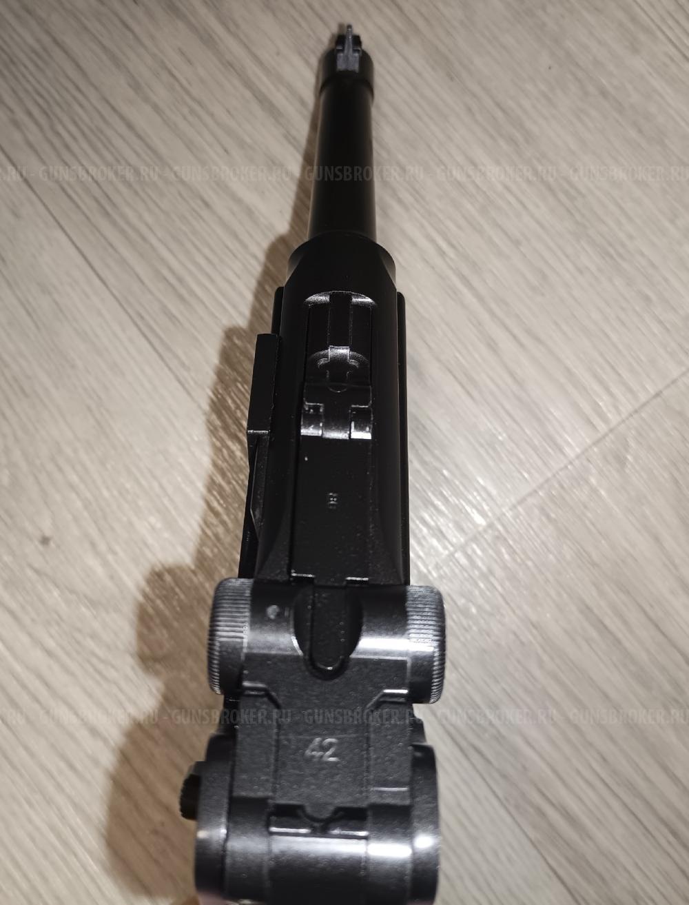 Пневматический пистолет Gletcher Parabellum (Luger) P08 