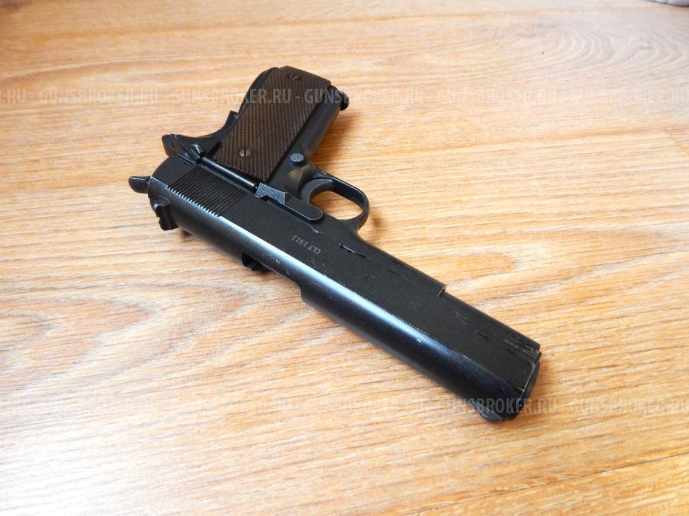 Пневматический Gletcher Colt CLT 1911 4.5 мм (Blowback). С комплектом.