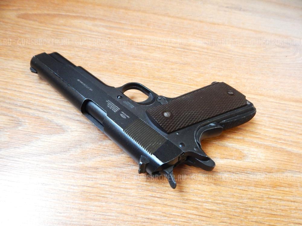 Пневматический Gletcher Colt CLT 1911 4.5 мм (Blowback). С комплектом.