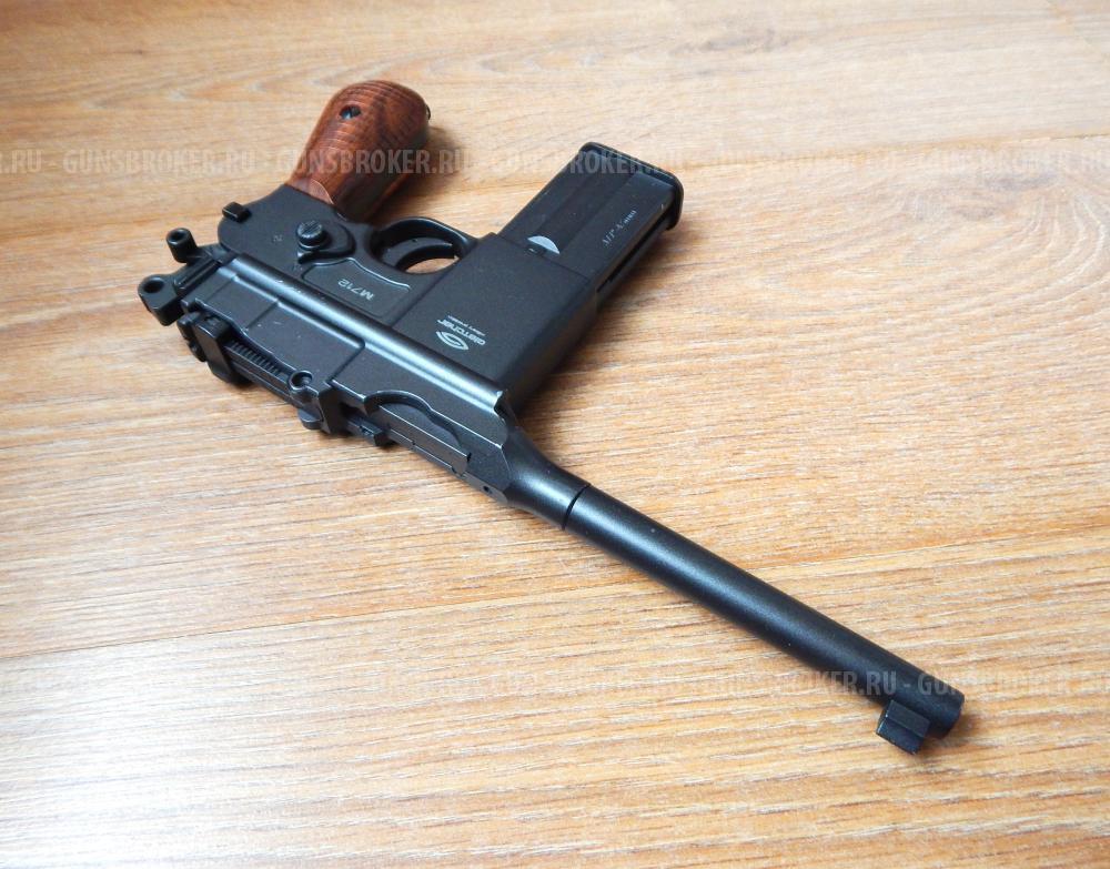 Пневматический Маузер М-712 от GLETCHER, Новый с комплектом. Blowback. Авто огонь.