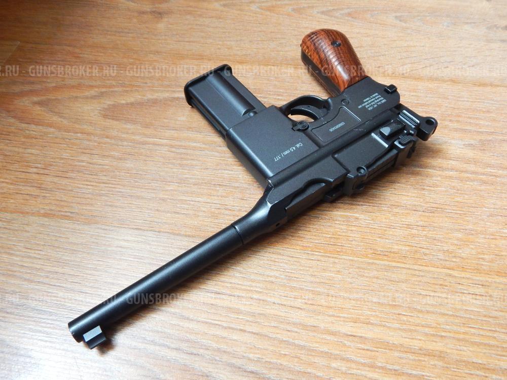 Пневматический Маузер М-712 от GLETCHER, Новый с комплектом. Blowback. Авто огонь.